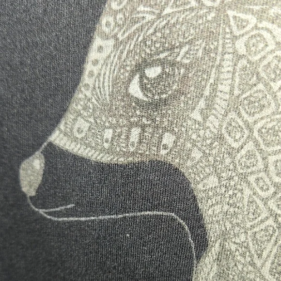 Element Black Short Sleeve Tee with Gray Deer & Leaf Artwork - Picture 4 of 7